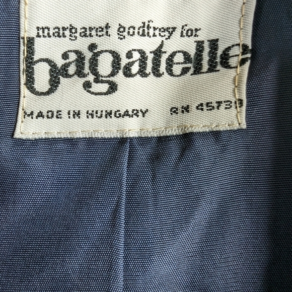 Margaret Godfrey wool blend pin striped suit vintage sz 8 - Picture 7 of 9